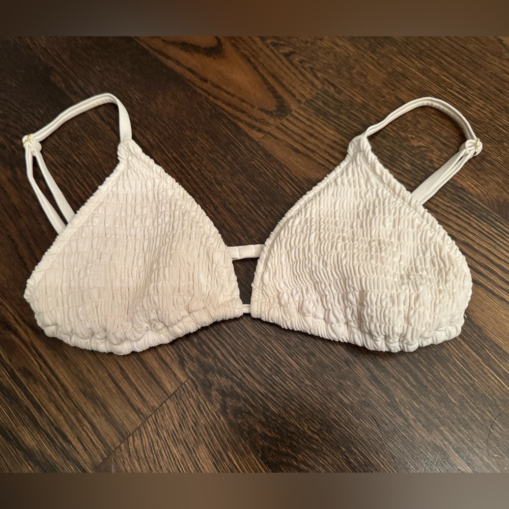 White bikini top, S
